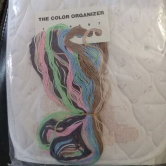 3/$24 O'HARE Bib set Stamped Cross stitch kit - Picture 2 of 4